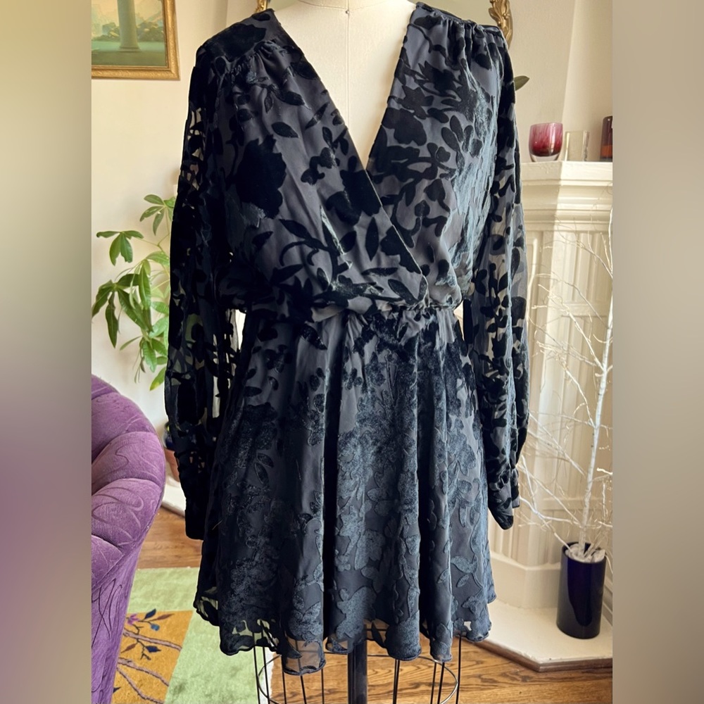 Flynn Skye black  embroidered dress.